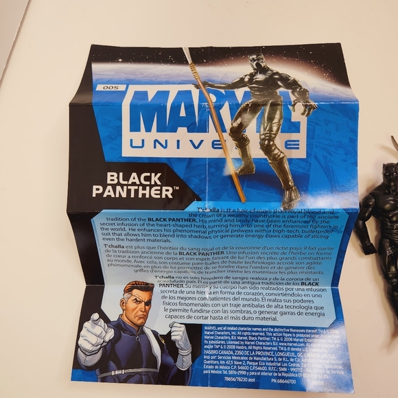 Marvel Universe Black Panther (2008) Hasbro Series 1 Action Figure #005 - Picture 6 of 8
